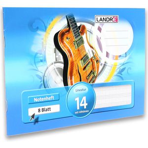 Produktbild für Notenheft Landre 100050467, Lineatur 14, A5 quer