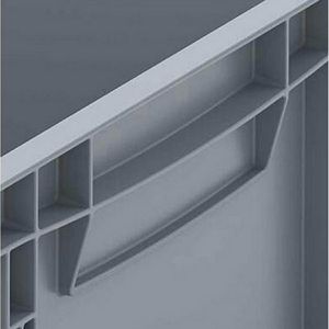 Produktbild für Eurobox AUER EG SKL 43/17 HG, grau, mit Acrylglas-Sichtklappe