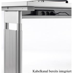 Produktbild für Schreibtisch Geramöbel Flex S-617102-AS, ahorn / silber