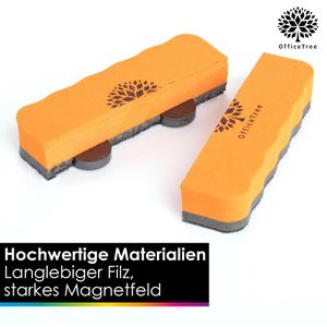 Produktbild für Tafelwischer OfficeTree magnetisch, 6 Stück