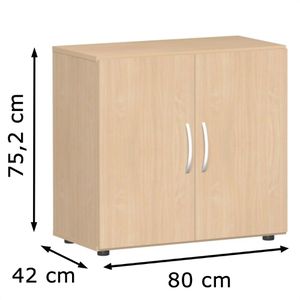 Produktbild für Aktenschrank Geramöbel Flex, aus Holz