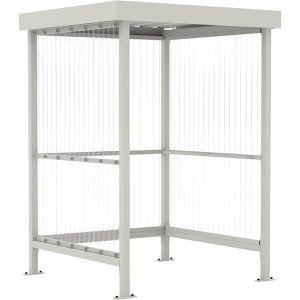 Personenunterstand WSM Jena K, grauweiß, aus Metall
