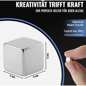 Produktbild für Magnete Poppstar 1011179, silber, Neodym Magnet