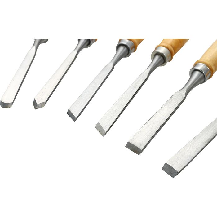 Set Sgorbie Silverline 12 Pezzi - 135mm, Acciaio Carbonio, Per Scultura E Lavoro Legno - Foto 7