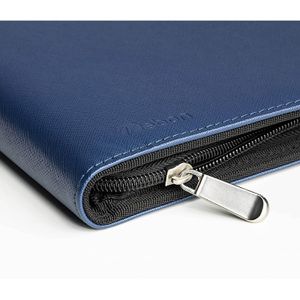 Produktbild für Schreibmappe Vebon New York, blau, Kunstleder,