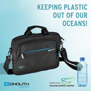 Produktbild für Laptoptasche Monolith Blue Line, 3315, schwarz