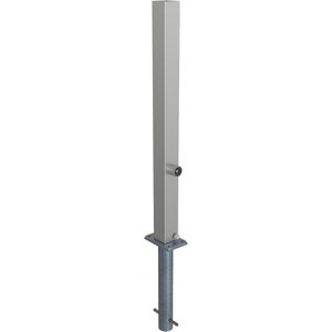 Produktbild für Absperrpfosten Schake 4070FUH, silber, aus Edelstahl