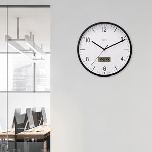 Produktbild für Wanduhr Hama Lanzarote, Kunststoff, analog, Funkuhr