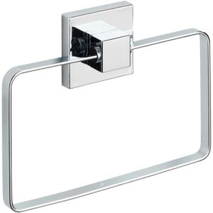 Produktbild für Handtuchhalter Wenko Quadro Vacuum-Loc 22689100, silber