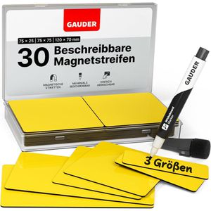 Produktbild für Magnetschilder Gauder ME-30pcs-Combo-yl, gelb