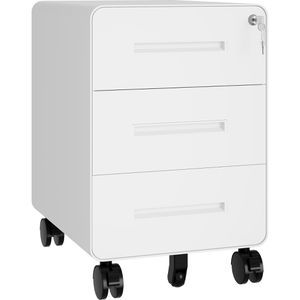 Rollcontainer Bisley EasyRoll, Metall, weiß