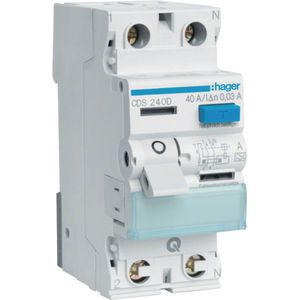 FI-Schutzschalter Hager CDS240D, 30mA, Typ A