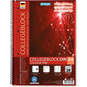 Produktbild für Collegeblock Stylex 43889, A4