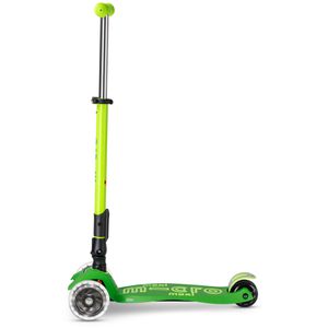 Produktbild für Scooter Micro Maxi deluxe, mit 3 Rollen, aus Kunststoff, grün