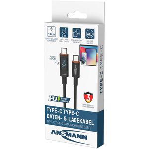 Produktbild für Ladekabel Ansmann 1700-0171, anthrazit, 2m