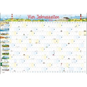 Eiland Plakatkalender Vier Jahreszeiten, Jahr 2024, Jahresplaner, 12  Monate, 68 x 48cm (B2) – Böttcher AG