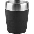 Isolierbecher Emsa Travel Cup 514514, 200 ml Edelstahl doppelwandig, schwarz