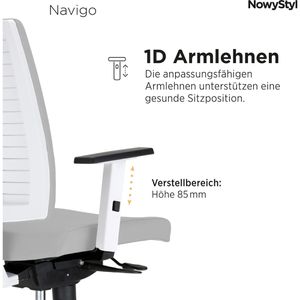 Produktbild für Bürostuhl Nowy-Styl Navigo, weiß