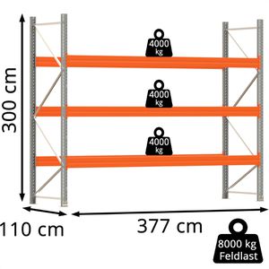 Produktbild für Palettenregal Regalwerk ARTUS, für 16 Paletten