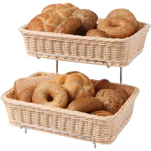 Produktbild für Brotkorb Hendi Display GN 1/2, geflochten, aus Kunststoff