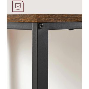 Produktbild für Schreibtisch Vasagle LWD046B01, braun / schwarz