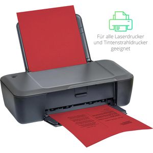 Produktbild für Briefpapier Rico-Design 301102.08, Luxery, rot, A4