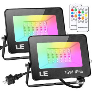 LED-Außenstrahler Lepro RGB, IP65 wasserdicht