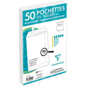 Produktbild für Versandtaschen Clairefontaine 804250C, weiß, C5