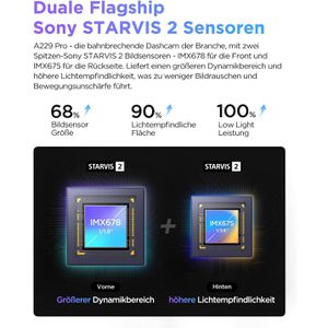 Produktbild für Dashcam VIOFO A229 Pro 3CH, Auto