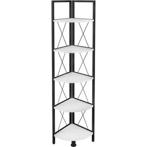 Produktbild für Bücherregal VCM Insasi 5, 919832, schwarz / weiß
