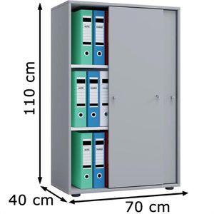 Produktbild für Schiebetürenschrank VCM Lona XL, abschließbar