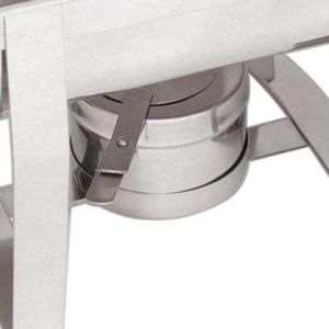 Produktbild für Chafing-Dish Bartscher 1/2 BP, 500481, silber, mit Brennpaste