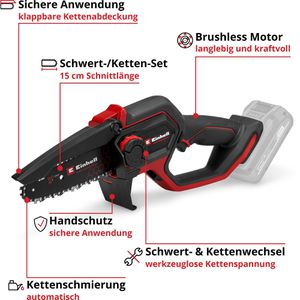 Produktbild für Astsäge Einhell-Professional GP-PS 18/20 Li BL-Solo, Akku