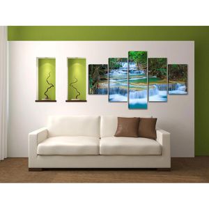 Produktbild für Wandbild visario Blauer Wasserfall