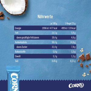 Produktbild für Müsliriegel Corny Classic Cocos