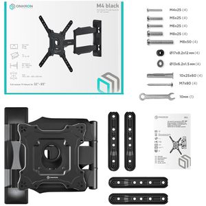 Produktbild für TV-Wandhalterung Onkron M4-B, bis 35 kg