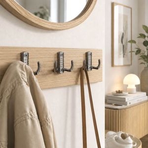 Produktbild für Garderobenhaken SO-TECH Jasmin, 108866, chrom dunkel