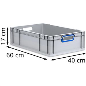 Produktbild für Eurobox Allit ProfiPlus EuroBox 617, grau, 32,5 Liter