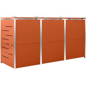 Produktbild für Mülltonnenbox vidaXL 149564, Edelstahl