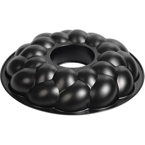 Kaiser Backform Hefekranzform, Osterbackform, aus Stahl, Ø 32 cm, schwarz, antihaftbeschichtet, Motivbackform