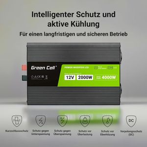 Produktbild für Spannungswandler Green-Cell INVGC12P2000LCD