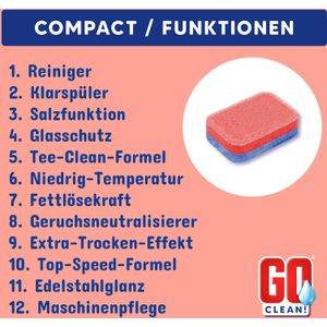 Produktbild für Spülmaschinentabs GOclean Compact Classic