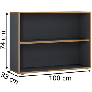 Produktbild für Aktenregal VCM Salia 920711, aus Holz