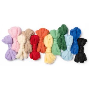 Produktbild für Bastelset Folia 52309 Filzwolle Rainbow