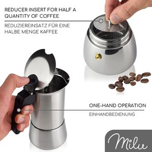 Produktbild für Espressokocher Milu 6581, 6-teilig