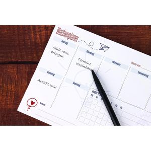 Produktbild für Tischkalender Staufen 044016100, Wochenplaner quer
