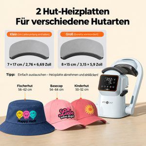 Produktbild für Transferpresse HTVRONT A300 Auto Hat Heat Press, blau