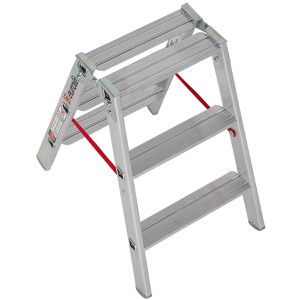 Produktbild für Stehleiter Euroline Nr. 20577, 2057703, beidseitig begehbar