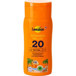LAVOZON Sonnencreme Sonnenmilch, LSF 20, 200ml, wasserfest