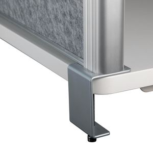 Produktbild für Tischtrennwand Maul connecto, grau / weiß